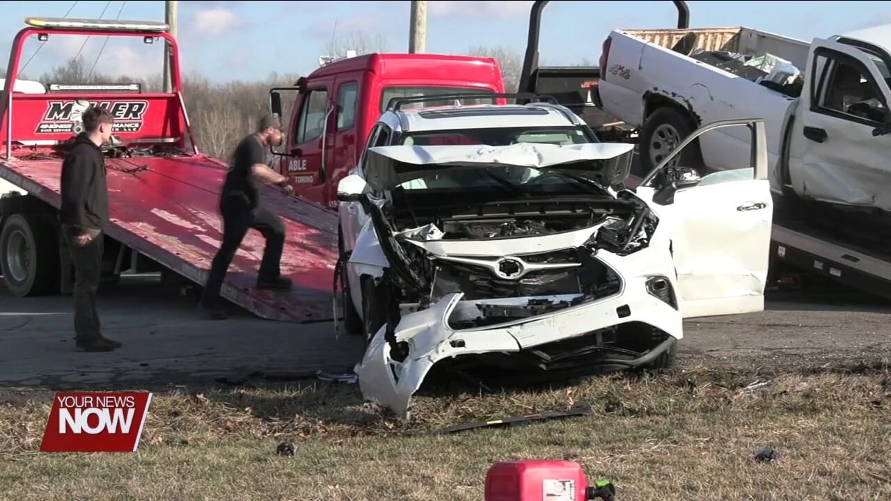 One transported after a two-vehicle crash in Allen County